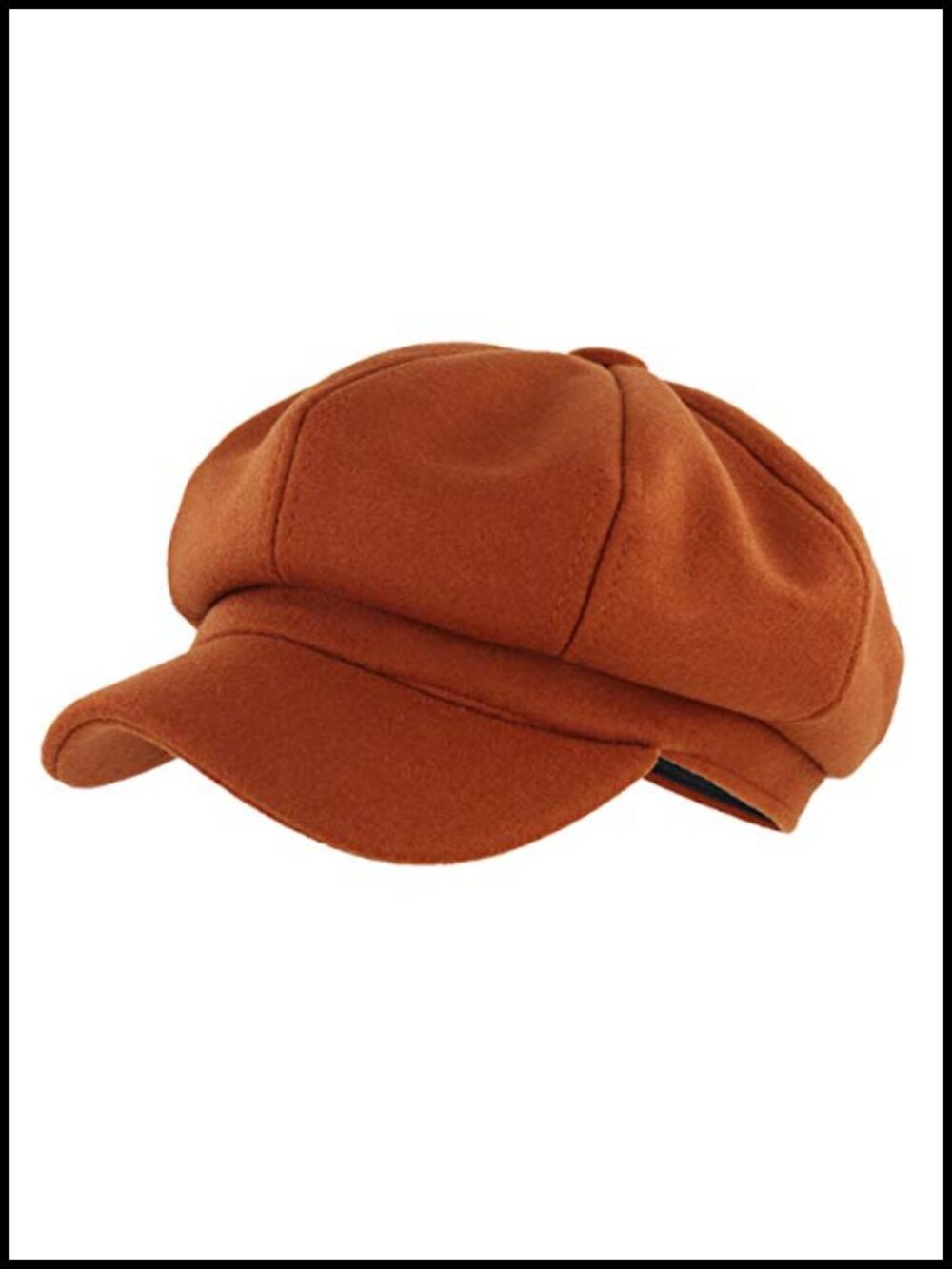 Wool Blend Newsboy Hat with Drawstring Vintage Cabbie Cap for Cold Days